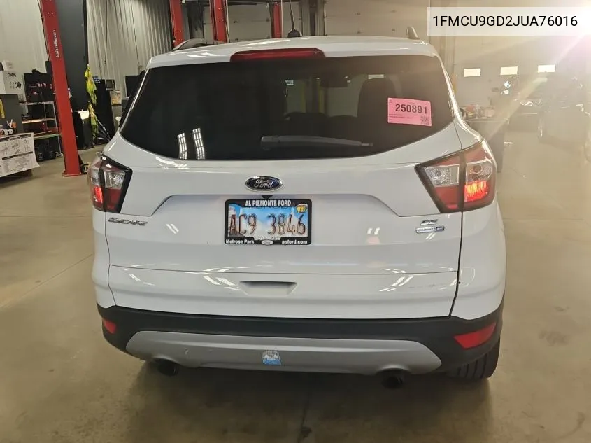 2018 Ford Escape Se VIN: 1FMCU9GD2JUA76016 Lot: 40727823