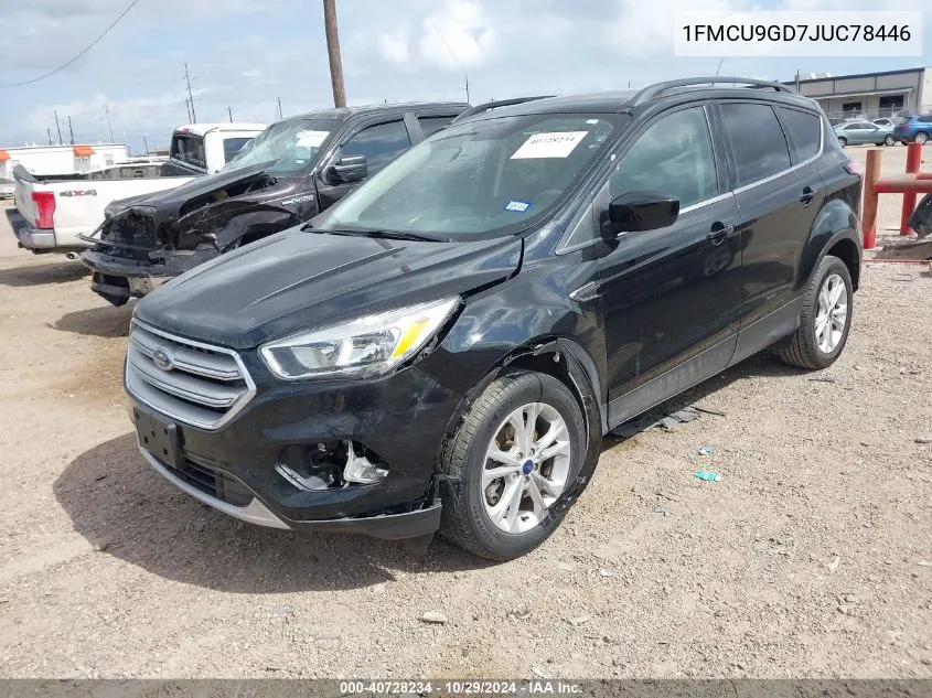 2018 Ford Escape Se VIN: 1FMCU9GD7JUC78446 Lot: 40728234