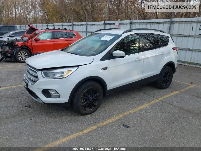 2018 Ford Escape Se VIN: 1FMCU9GD4JUC96239 Lot: 40734837