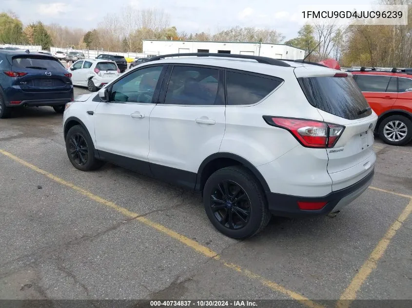 2018 Ford Escape Se VIN: 1FMCU9GD4JUC96239 Lot: 40734837