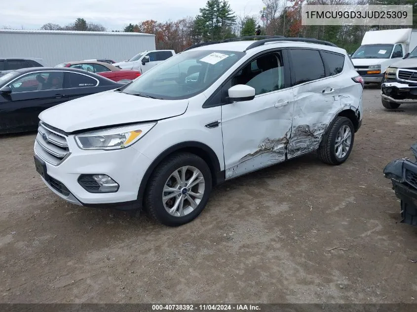 2018 Ford Escape Se VIN: 1FMCU9GD3JUD25309 Lot: 40738392