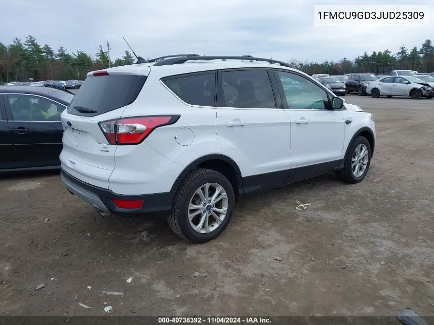 2018 Ford Escape Se VIN: 1FMCU9GD3JUD25309 Lot: 40738392