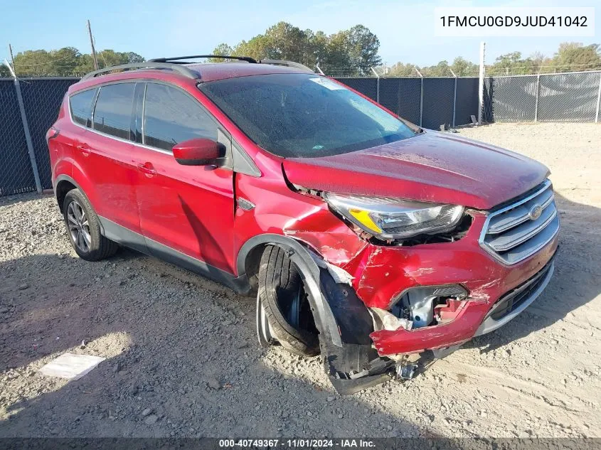 2018 Ford Escape Se VIN: 1FMCU0GD9JUD41042 Lot: 40749367