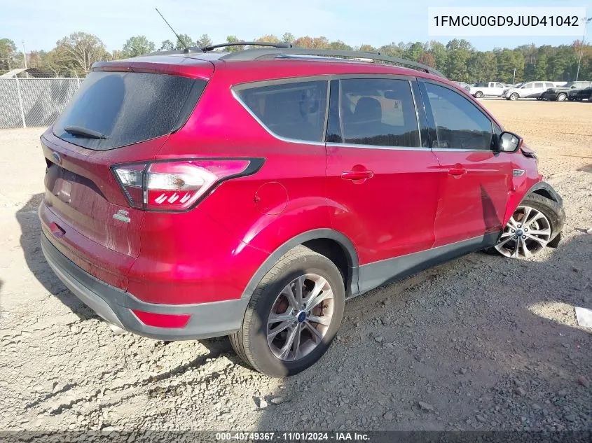 2018 Ford Escape Se VIN: 1FMCU0GD9JUD41042 Lot: 40749367