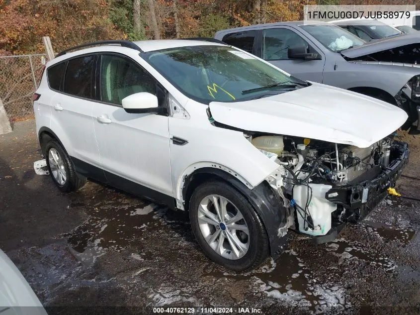 2018 Ford Escape Se VIN: 1FMCU0GD7JUB58979 Lot: 40762129