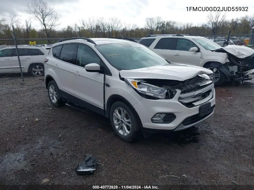 2018 Ford Escape Se VIN: 1FMCU0GD2JUD55932 Lot: 40772628