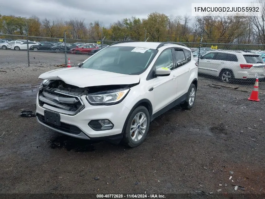 2018 Ford Escape Se VIN: 1FMCU0GD2JUD55932 Lot: 40772628