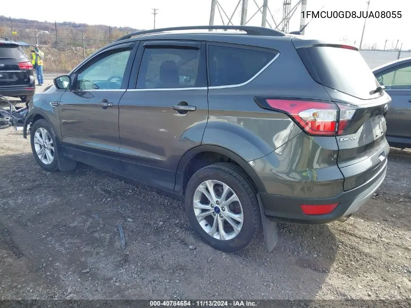 2018 Ford Escape Se VIN: 1FMCU0GD8JUA08055 Lot: 40784654