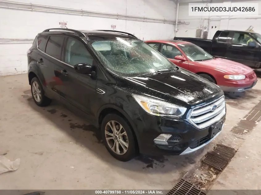 2018 Ford Escape Se VIN: 1FMCU0GD3JUD42686 Lot: 40799788