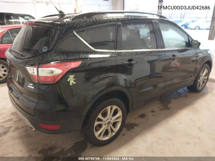 2018 Ford Escape Se VIN: 1FMCU0GD3JUD42686 Lot: 40799788