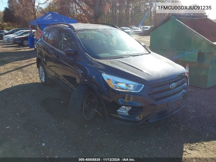 2018 Ford Escape Se VIN: 1FMCU0GDXJUC91235 Lot: 40805838