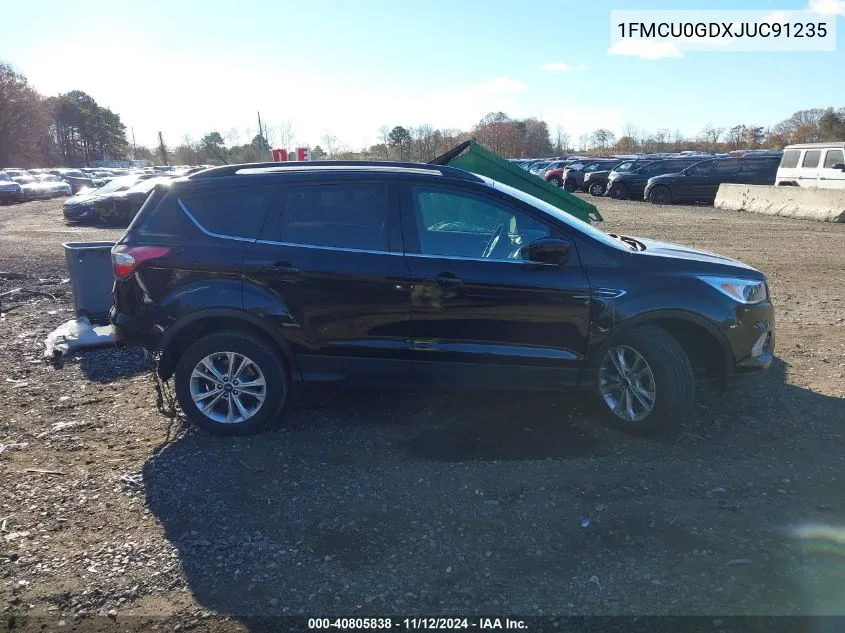 2018 Ford Escape Se VIN: 1FMCU0GDXJUC91235 Lot: 40805838