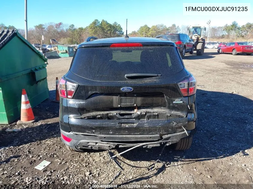 2018 Ford Escape Se VIN: 1FMCU0GDXJUC91235 Lot: 40805838