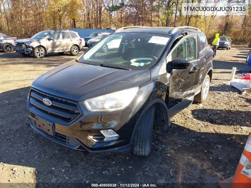 2018 Ford Escape Se VIN: 1FMCU0GDXJUC91235 Lot: 40805838