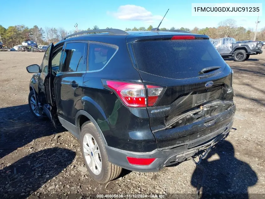 2018 Ford Escape Se VIN: 1FMCU0GDXJUC91235 Lot: 40805838