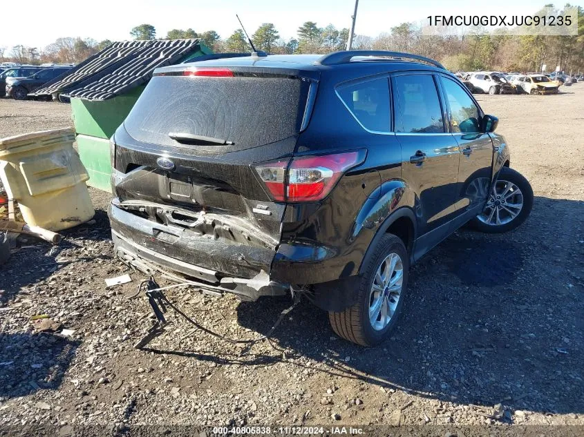 2018 Ford Escape Se VIN: 1FMCU0GDXJUC91235 Lot: 40805838