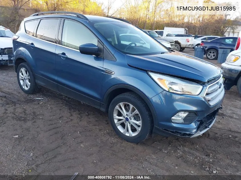 2018 Ford Escape Se VIN: 1FMCU9GD1JUB15985 Lot: 40808792