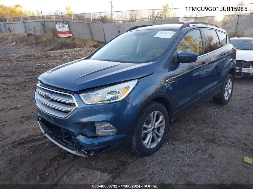 2018 Ford Escape Se VIN: 1FMCU9GD1JUB15985 Lot: 40808792