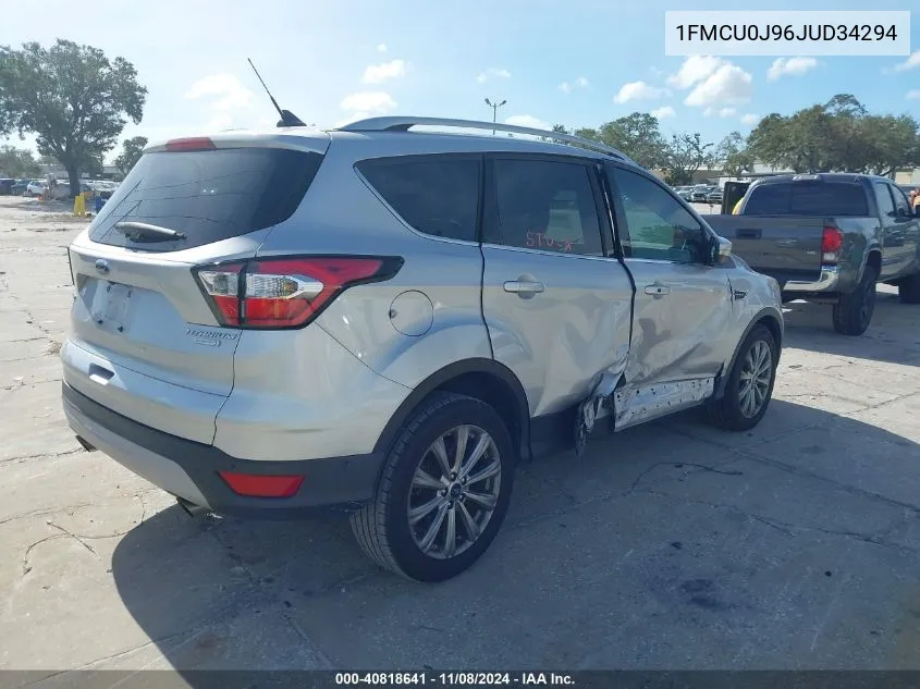 2018 Ford Escape Titanium VIN: 1FMCU0J96JUD34294 Lot: 40818641