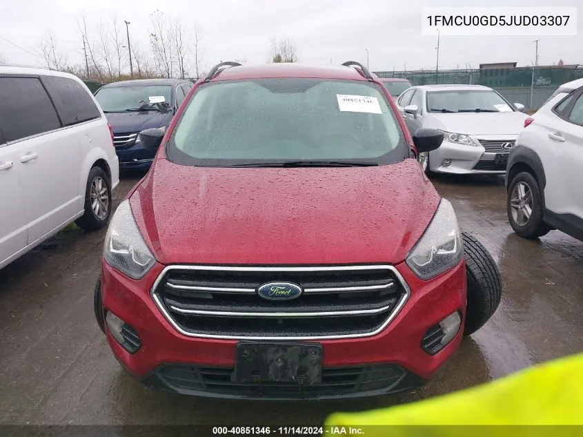 2018 Ford Escape Se VIN: 1FMCU0GD5JUD03307 Lot: 40851346