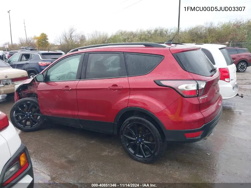 2018 Ford Escape Se VIN: 1FMCU0GD5JUD03307 Lot: 40851346