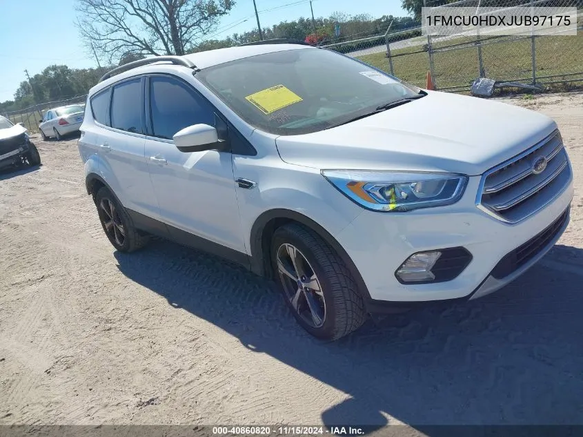 2018 Ford Escape Sel VIN: 1FMCU0HDXJUB97175 Lot: 40860820