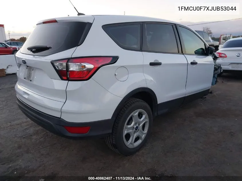 2018 Ford Escape S VIN: 1FMCU0F7XJUB53044 Lot: 40862407