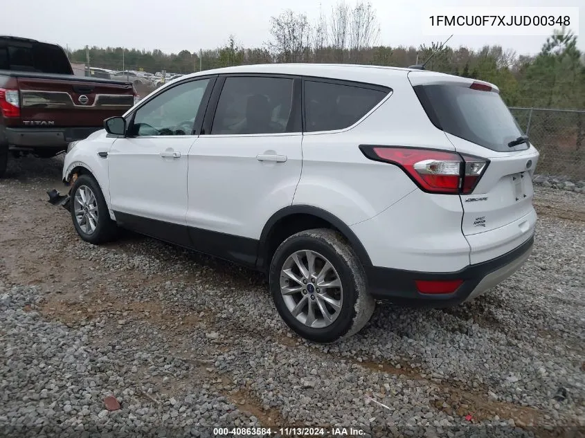 2018 Ford Escape S VIN: 1FMCU0F7XJUD00348 Lot: 40863584