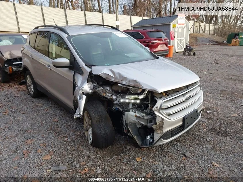 2018 Ford Escape Sel VIN: 1FMCU9HD6JUA58844 Lot: 40863795