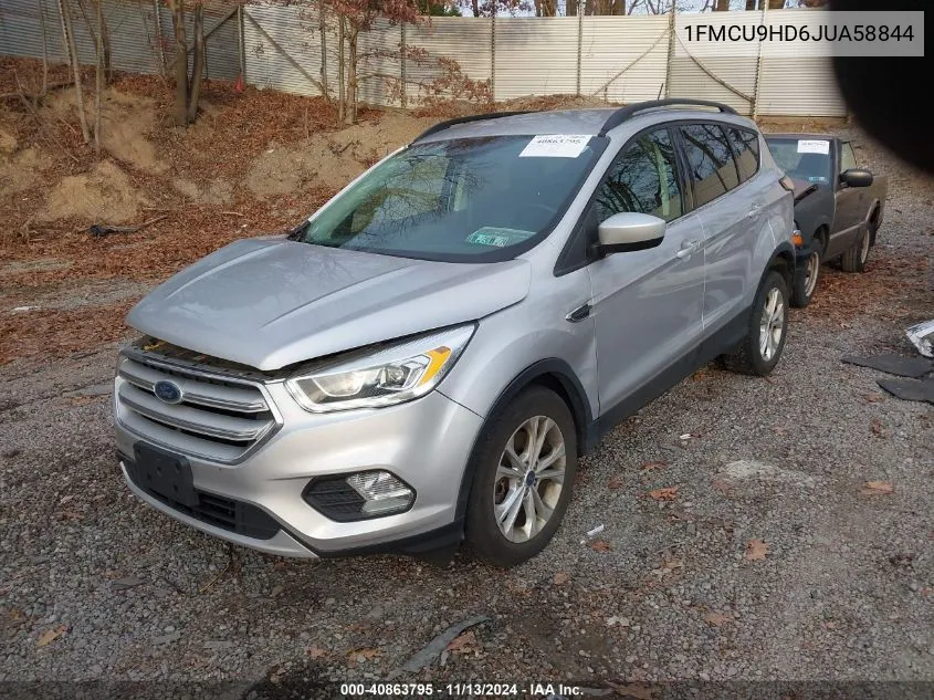 2018 Ford Escape Sel VIN: 1FMCU9HD6JUA58844 Lot: 40863795