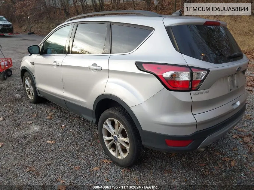 2018 Ford Escape Sel VIN: 1FMCU9HD6JUA58844 Lot: 40863795