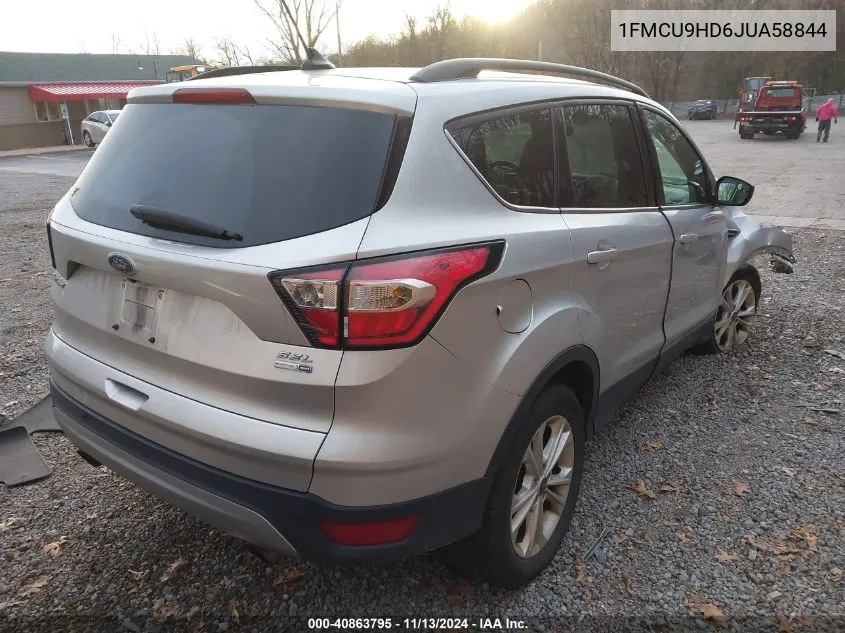 2018 Ford Escape Sel VIN: 1FMCU9HD6JUA58844 Lot: 40863795