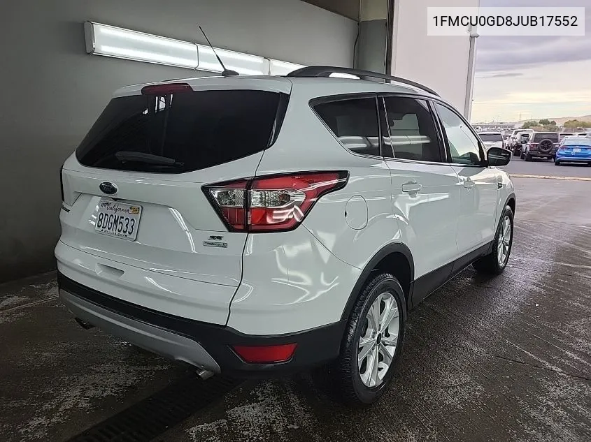 2018 Ford Escape Se VIN: 1FMCU0GD8JUB17552 Lot: 40932184