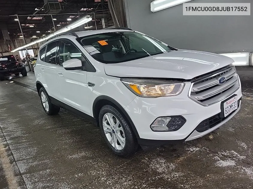 2018 Ford Escape Se VIN: 1FMCU0GD8JUB17552 Lot: 40932184