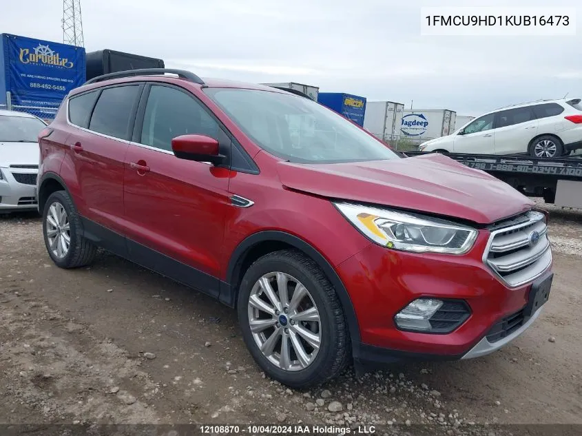 2019 Ford Escape Sel VIN: 1FMCU9HD1KUB16473 Lot: 12108870