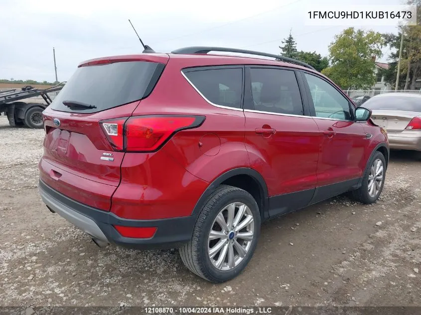 2019 Ford Escape Sel VIN: 1FMCU9HD1KUB16473 Lot: 12108870