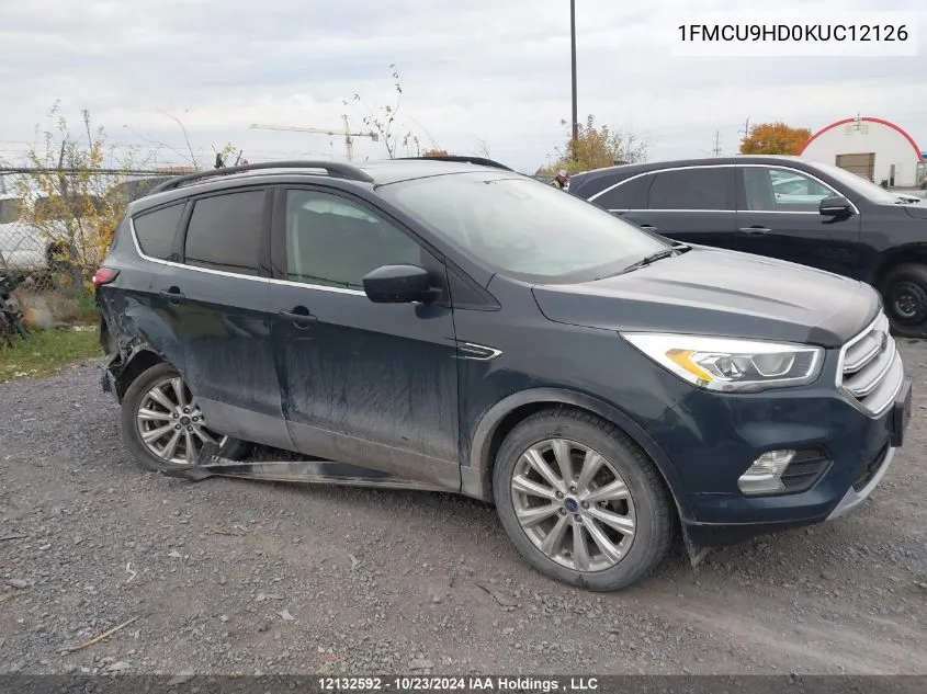 2019 Ford Escape VIN: 1FMCU9HD0KUC12126 Lot: 12132592