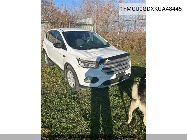 2019 Ford Escape Se VIN: 1FMCU0GDXKUA48445 Lot: 20180122