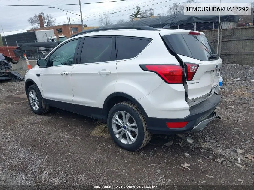 1FMCU9HD6KUA17292 2019 Ford Escape Sel