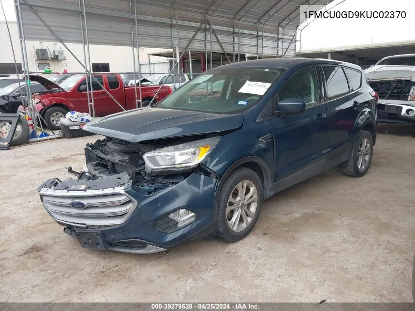 1FMCU0GD9KUC02370 2019 Ford Escape Se