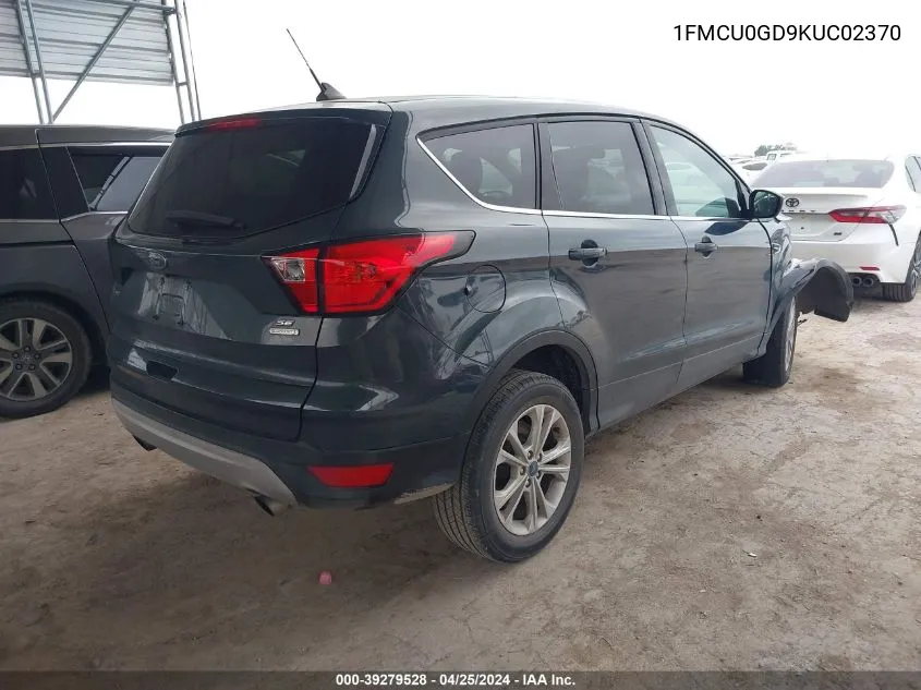 1FMCU0GD9KUC02370 2019 Ford Escape Se