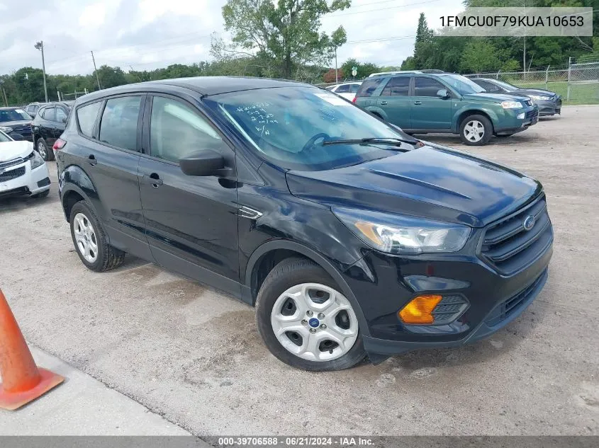 1FMCU0F79KUA10653 2019 Ford Escape S