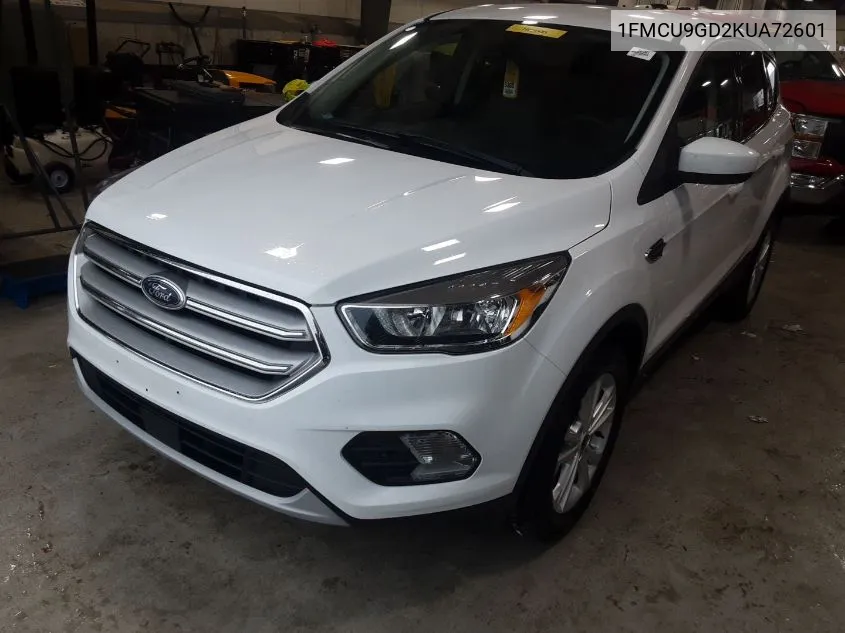 2019 Ford Escape Se VIN: 1FMCU9GD2KUA72601 Lot: 40408154