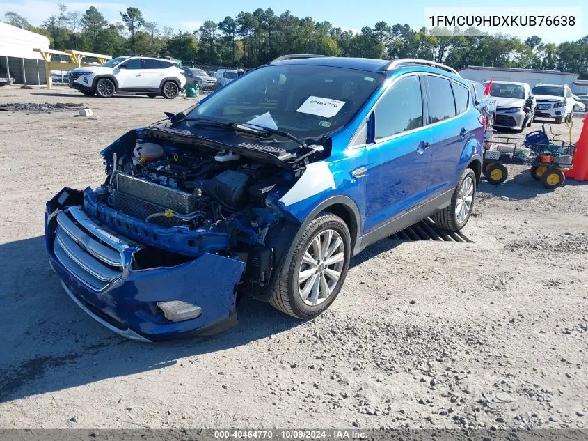 2019 Ford Escape Sel VIN: 1FMCU9HDXKUB76638 Lot: 40464770