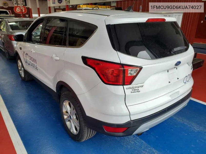 1FMCU9GD6KUA74027 2019 Ford Escape Se