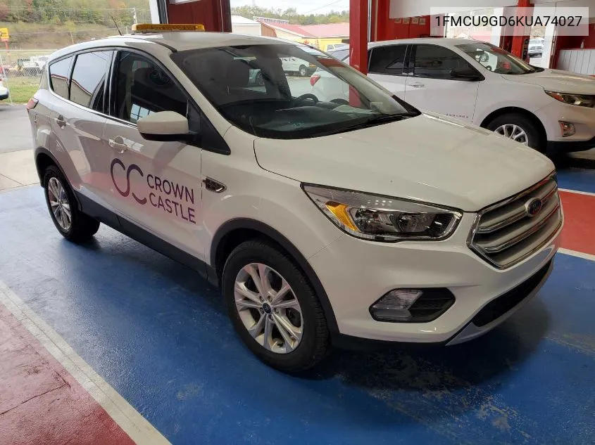 1FMCU9GD6KUA74027 2019 Ford Escape Se