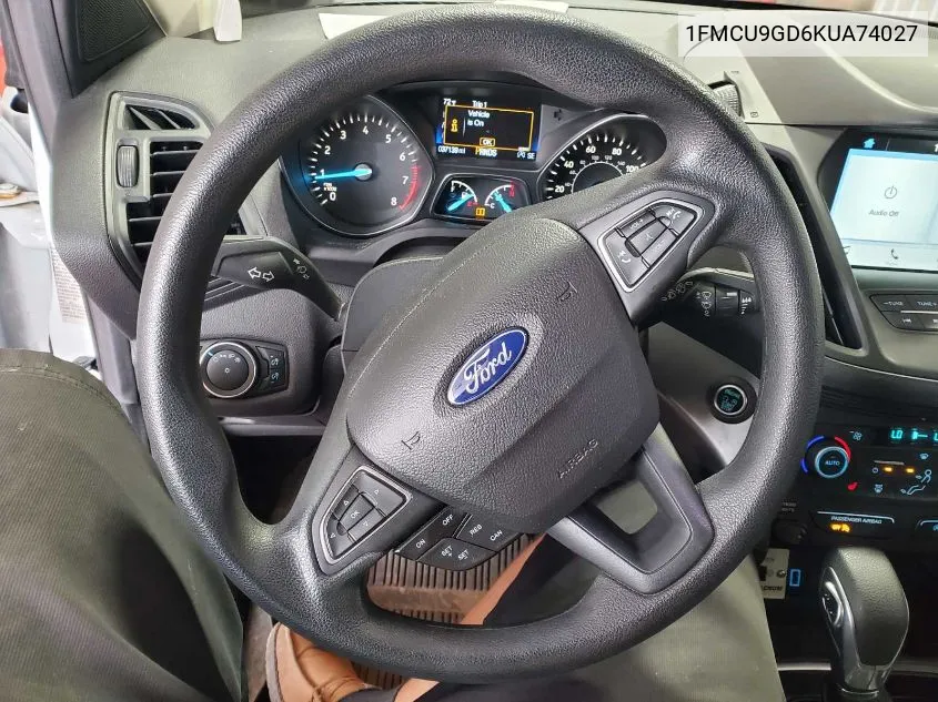 2019 Ford Escape Se VIN: 1FMCU9GD6KUA74027 Lot: 40563269