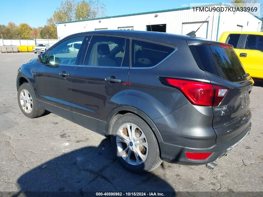 2019 Ford Escape Se VIN: 1FMCU9GD7KUA33969 Lot: 40590982