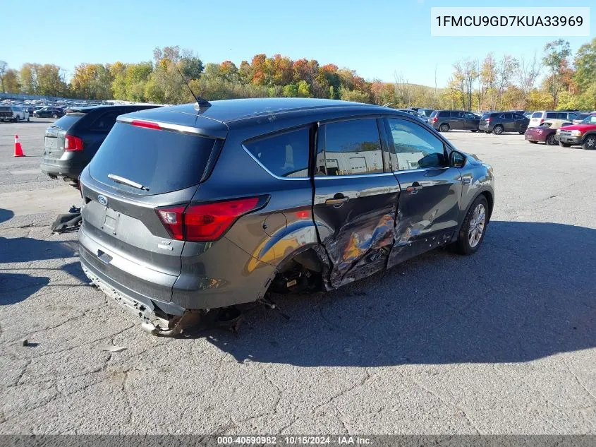 2019 Ford Escape Se VIN: 1FMCU9GD7KUA33969 Lot: 40590982