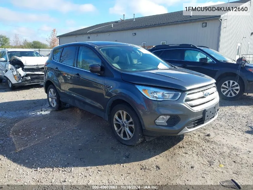 2019 Ford Escape Se VIN: 1FMCU9GD4KUA12660 Lot: 40602863